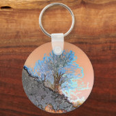 山の木 キーホルダー (正面)