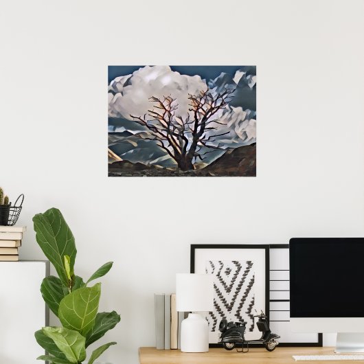 山の木 ポスター (ホームオフィス)