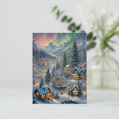 山の村のクリスマス、極光 シーズンポストカード (スタンド正面)