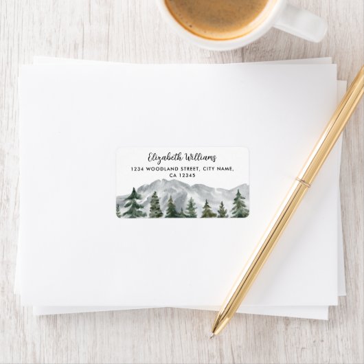 山の松の森アドレス ラベル (インサイチュ)