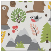 山の林間の空地のMarmots ファブリック (クローズアップ)