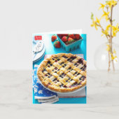 山の果実パイ カード (黄色い花)