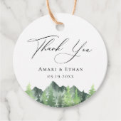 山の森のウェディング感謝祭 フェイバータグ (正面)