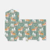 山の森のパターンのコーギー フェイバーボックス (折り畳みなし)