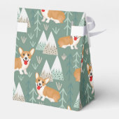 山の森のパターンのコーギー フェイバーボックス (裏面サイド)