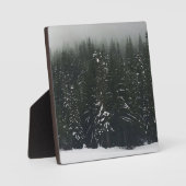 山の森の冬 フォトプラーク (正面)