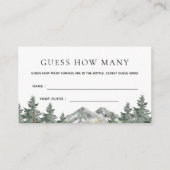 山の森の推測ゲームの数 エンクロージャーカード (正面)