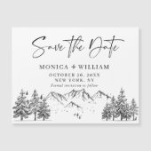 山の森の日付の磁気カードを保存 (正面)