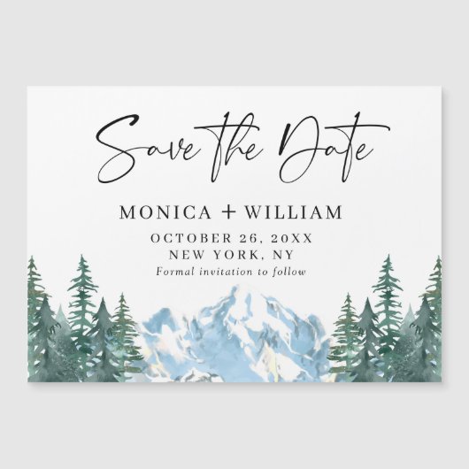 山の森の日付の磁気カードを保存 (正面)