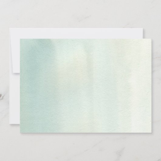 山の森の素朴日付の写真を変更 招待状 (裏面)