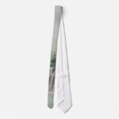 山の森の美しい滝 ネクタイ (裏面)