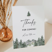 山の森の赤ちゃんシャワー感謝来の気持ち 台座サイン