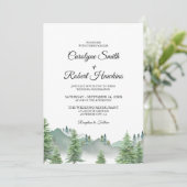 山の森オールインワン結婚式招待状 招待状 (スタンド正面)
