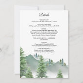 山の森オールインワン結婚式招待状 招待状 (裏面)