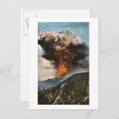 山の森林火災ビュー ポストカード (正面/裏面)