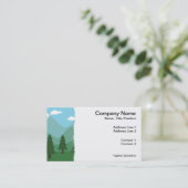 山の森林 名刺 (スタンド正面)