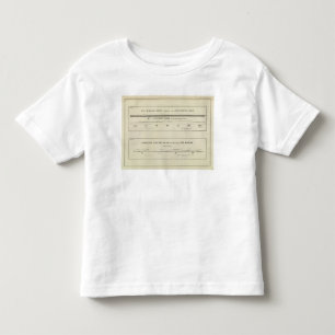 山の構造セクション、変位の図表 トドラーTシャツ