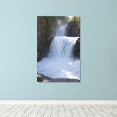 山の横の滝の日光2 キャンバスプリント (インサイチュ (ウッドフロア))