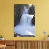 山の横の滝の日光2 キャンバスプリント (インサイチュ (リビング))