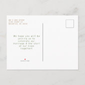 山の水の色の保存日付 案内ポストカード (裏面)