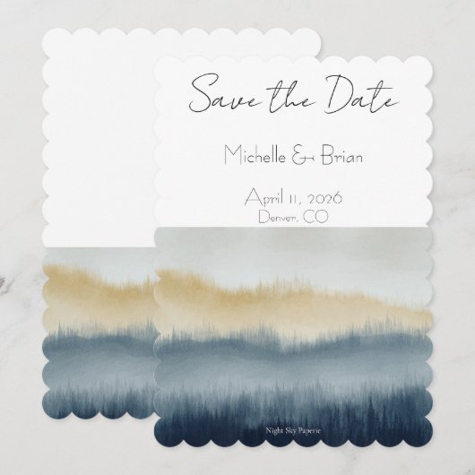 山の水の色日付を保存 (正面/裏面)