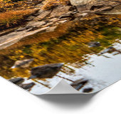 山の池//岩と木 ポスター (角)