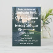 山の流れの結婚式招待状 招待状 (スタンド正面)