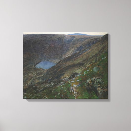 山の湖の巨大な山々， 1896 2 キャンバスプリント (正面)