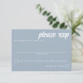 山の湖の結婚式 出欠カード (スタンド正面)