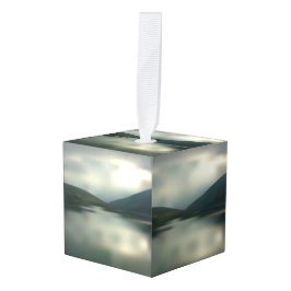 山の湖 キューブオーナメント