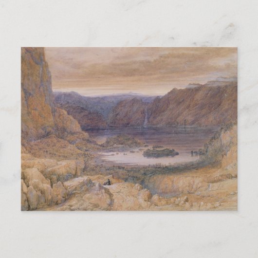 山の湖,ノルウェー, c.1827 ポストカード (正面)