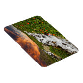 山の滝と花 マグネット (右側)