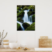 山の滝ポスター ポスター (キッチン)