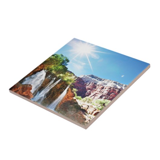 山の滝 タイル (側面)