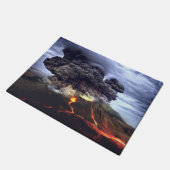 山の火山の噴火 ドアマット (アングル)