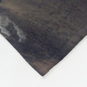 山の火山の噴火 フリースブランケット (角)