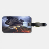 山の火山の噴火 ラゲッジタグ (裏面横)