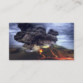 山の火山の噴火 名刺 (裏面)