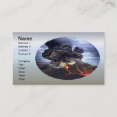 山の火山の噴火 名刺 (正面)