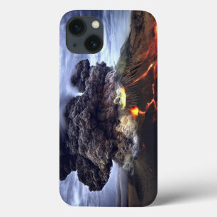 山の火山の噴火 iPhone 13ケース