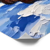 山の熟考：サスカッチと子鹿 ポスター (角)