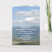 山の牧師の感謝リーダーシップカード カード (正面)