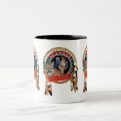 山の獅子テキサス州 ツートーンマグカップ (中央)