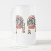 山の獅子テキサス州 フロストグラスビールジョッキ (正面左)