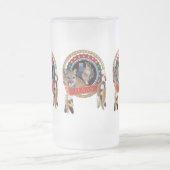 山の獅子テキサス州 フロストグラスビールジョッキ (中央)