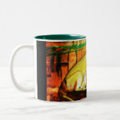 山の獅子考え ツートーンマグカップ (左)