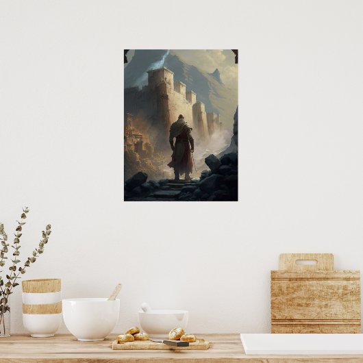 山の町の包囲 ポスター (キッチン)