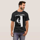 山の登山グラフィックスポーツのモチベーション停止 Tシャツ (正面フル)