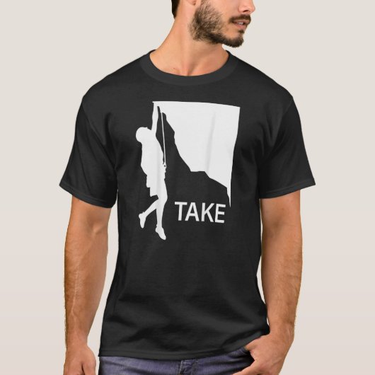 山の登山コマンドTake - Get Belayed - Ar Tシャツ (正面)