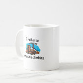 山の登山 コーヒーマグカップ (正面左)